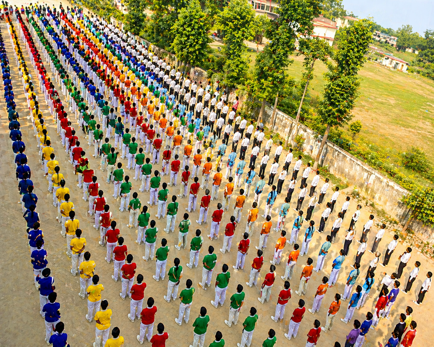 RCC Public School Basti main campus building